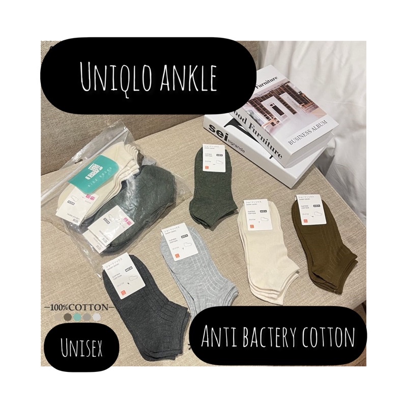 [TERMURAH] kaos kaki 2psg UN*QLO / kaos kaki 3psg F*LA anti bacterial dan anti bau