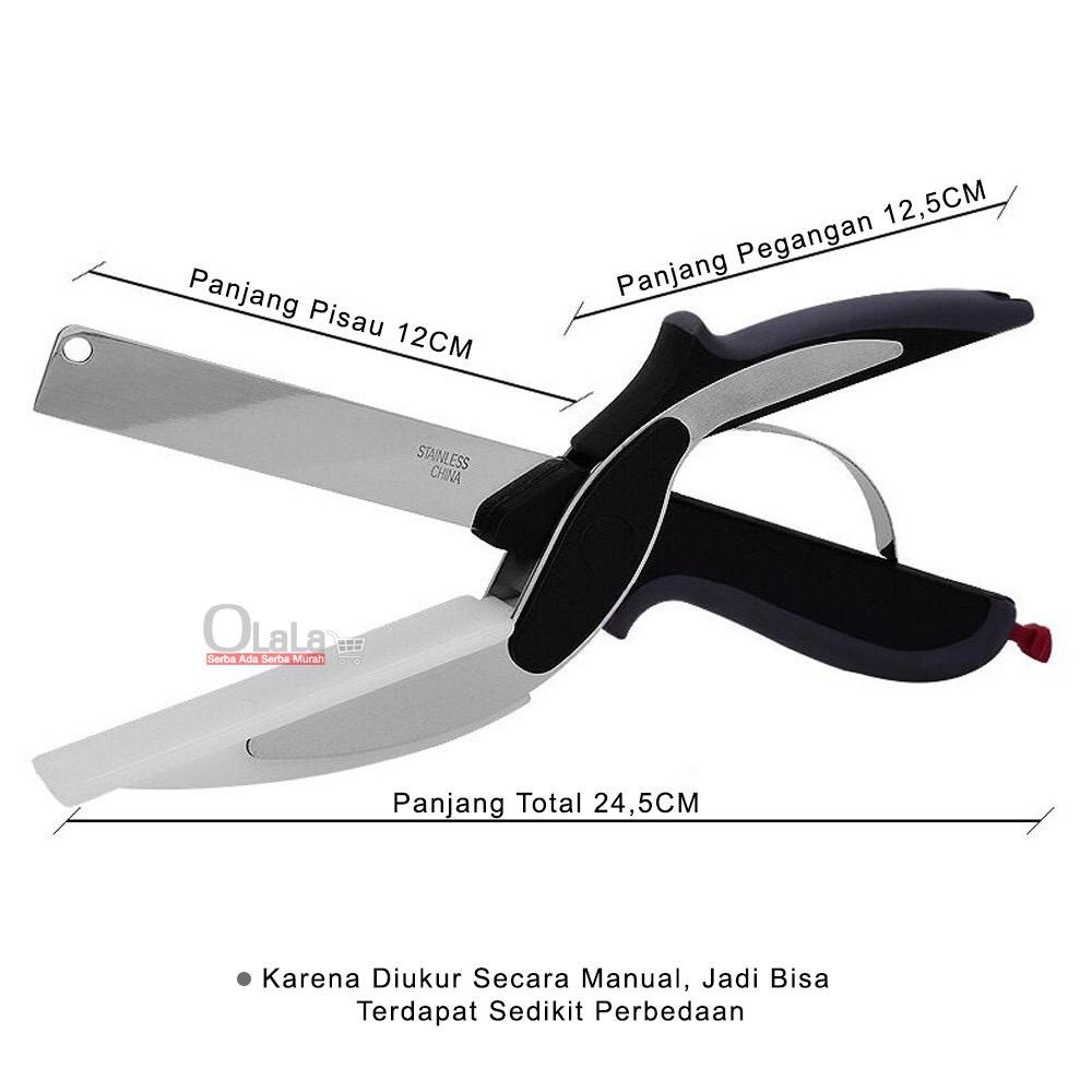 NUZ OLALA GUNTING DAPUR PRAKTIS/GUNTING TALENAN 2 IN 1 OLL-2080 RANDOM