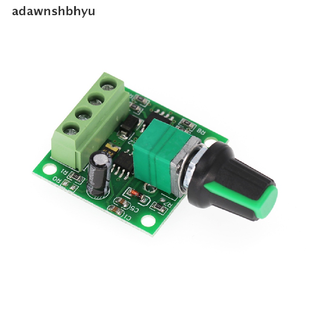 Adawnshbhyu 1.8V 3V 5V 6V 12V 2A PWM Dc Motor Speed Controller Variable Speed Regulator Governor Switch, Switch Fungsi 1803BK ID