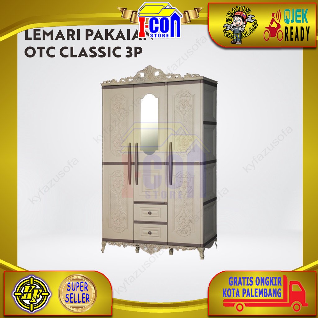 Olymplast OTC 3P Classic Lemari Pakaian Plastik 3 Pintu
