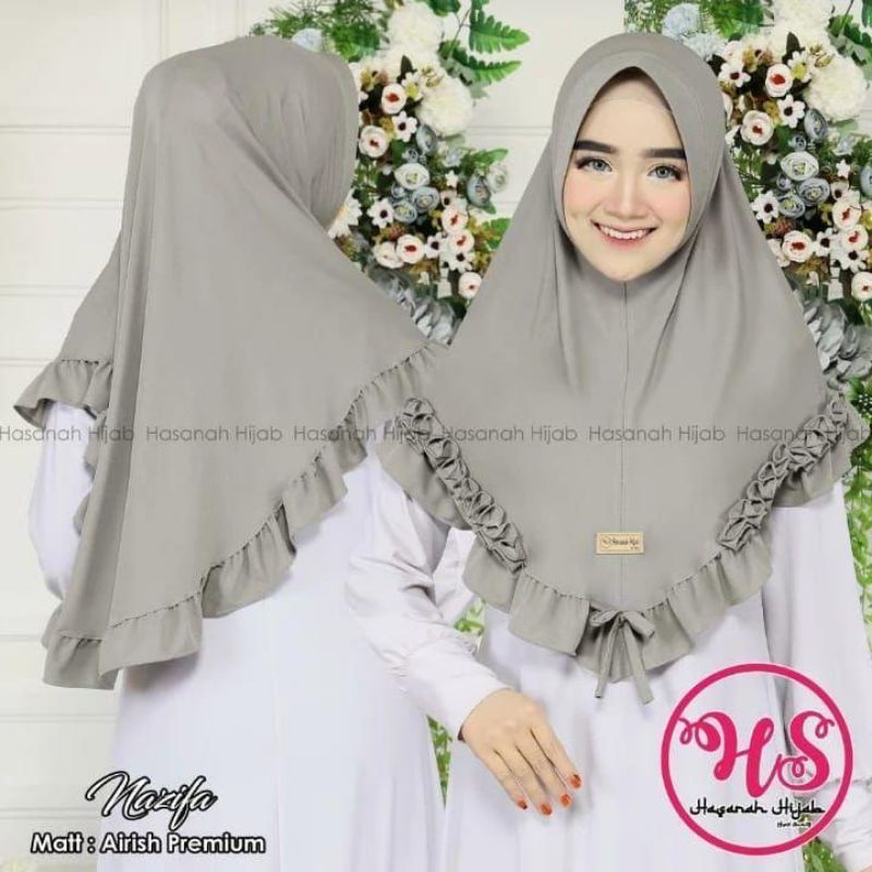 Jilbab segi empat motif azara OBRAL jilbab BERGO SPORT