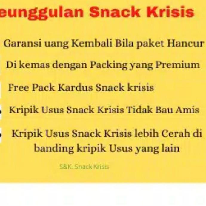 

READY ✅Keripik Usus ayam Super - KRISIS 2 Kg. Kripik Goreng crispy Original, kiloan perkilo harga murah|SQ4