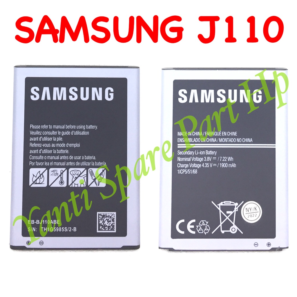 Baterai Samsung J1 Ace J110 S4 Mini I9190 Original New