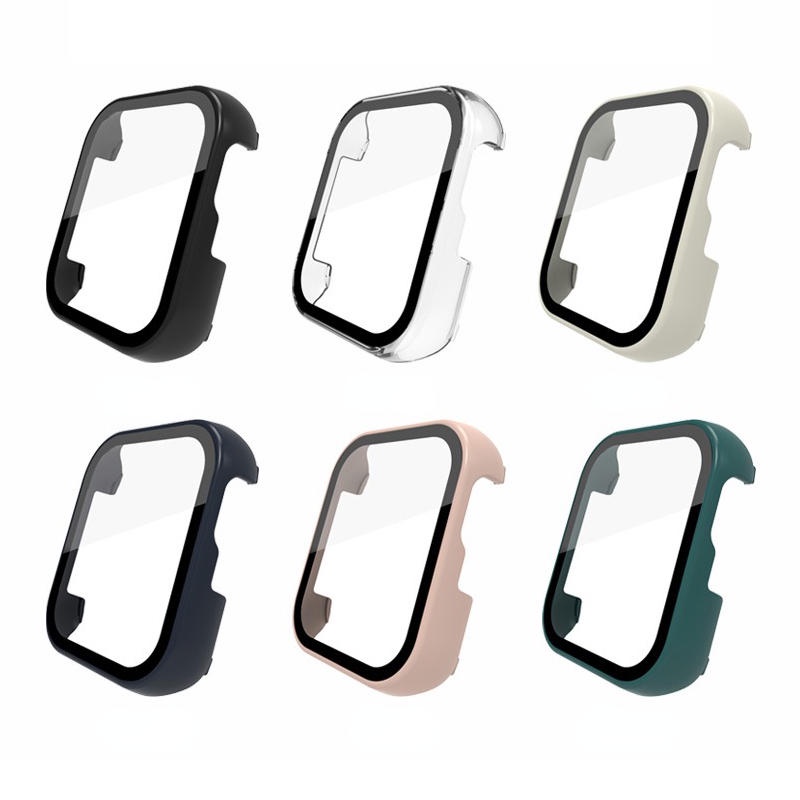 Pc Case+Kaca Untuk Realme Watch 2pro Pelindung Layar Bumper Frame Pelindung Kaca Cover Untuk Realme Watch T1 Shell Case