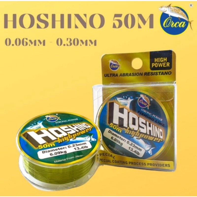 Senar ORCA HOSHINO 50M | Size : 0.06mm - 0.30mm