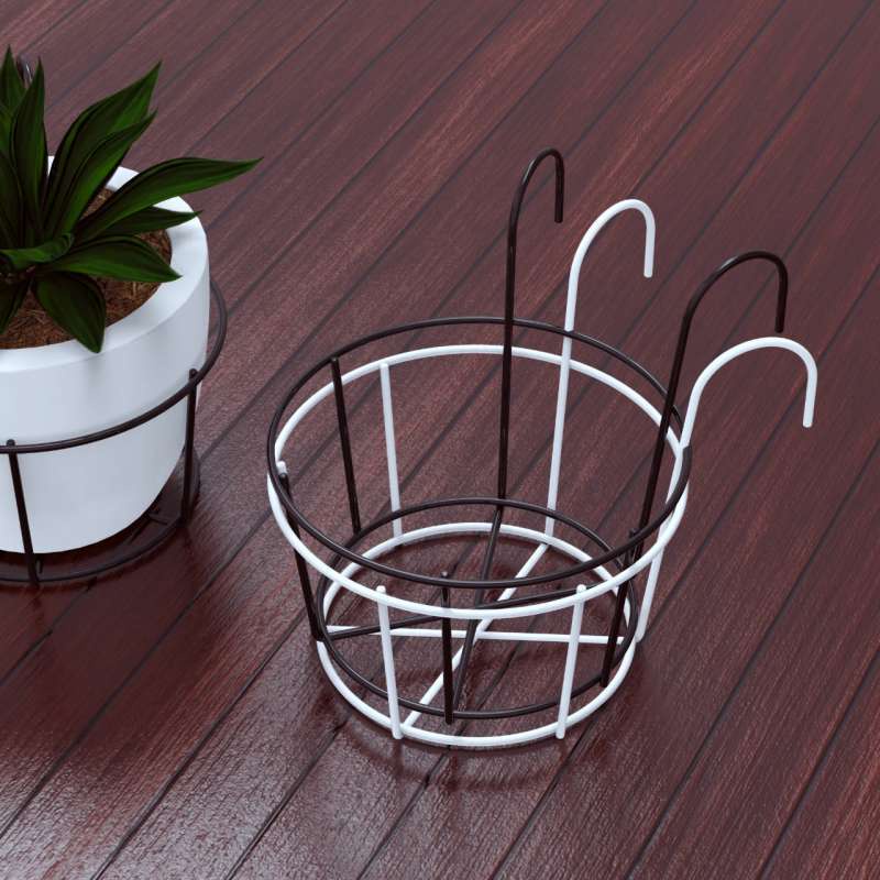 RAK POT TANAMAN Gantung Bahan Besi pagar Balkon Taman Vas Bunga
