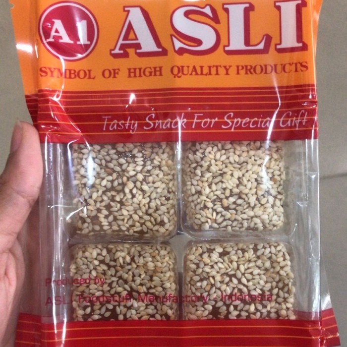 

Mengteng Asli A1 / Kue Lembek Wijen Sangjit / Pia Lembek Wijen