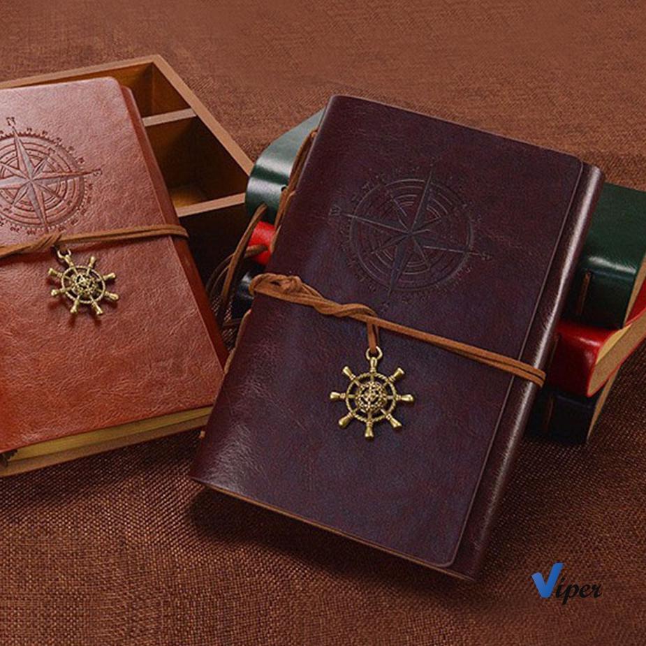

☞☞ Buku Catatan Notebook A5 A6 Buku Diary Aesthetic Gaya Retro Binder Unik Cover Kulit PU Leather