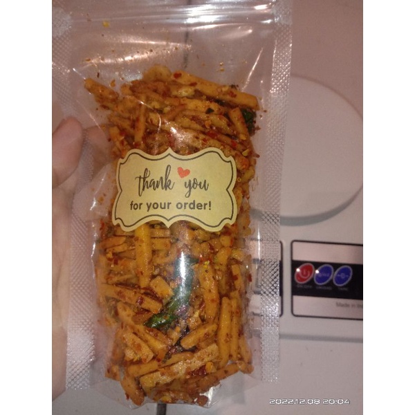 

Basreng pedas renyah ekstra daun jeruk