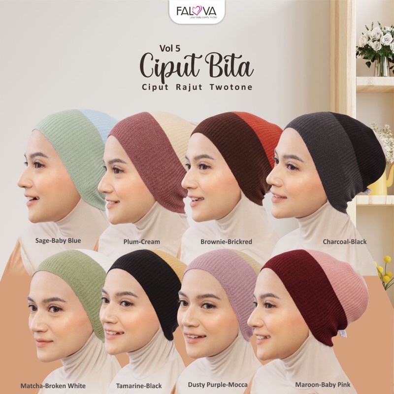 Falova Ciput Bita Benang Rajut Annisa Twotone