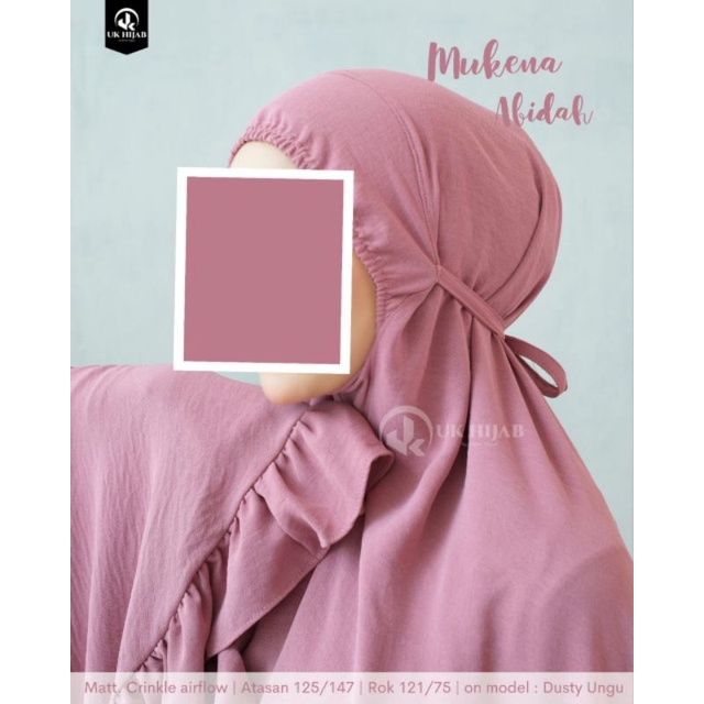 MUKENA ABIDAH CRINKLE / MUKENA JUMBO / MUKENA CRINKLE AIRFLOW / MUKENA MURAH PREMIUM