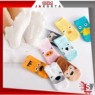 OSM JKT K385 Kaos Kaki Anti Slip Animal / Baby Socks  / Kaos Kaki Bayi /  Kaos Kaki Anak Prewalker