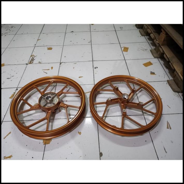 Velg Satria Fu 150 Gold Limited Ori Depan Belakang Enkei Original Sgp