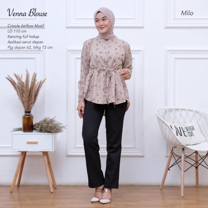 Blouse AirFlow Motif - VENNA BLOUSE //JF556