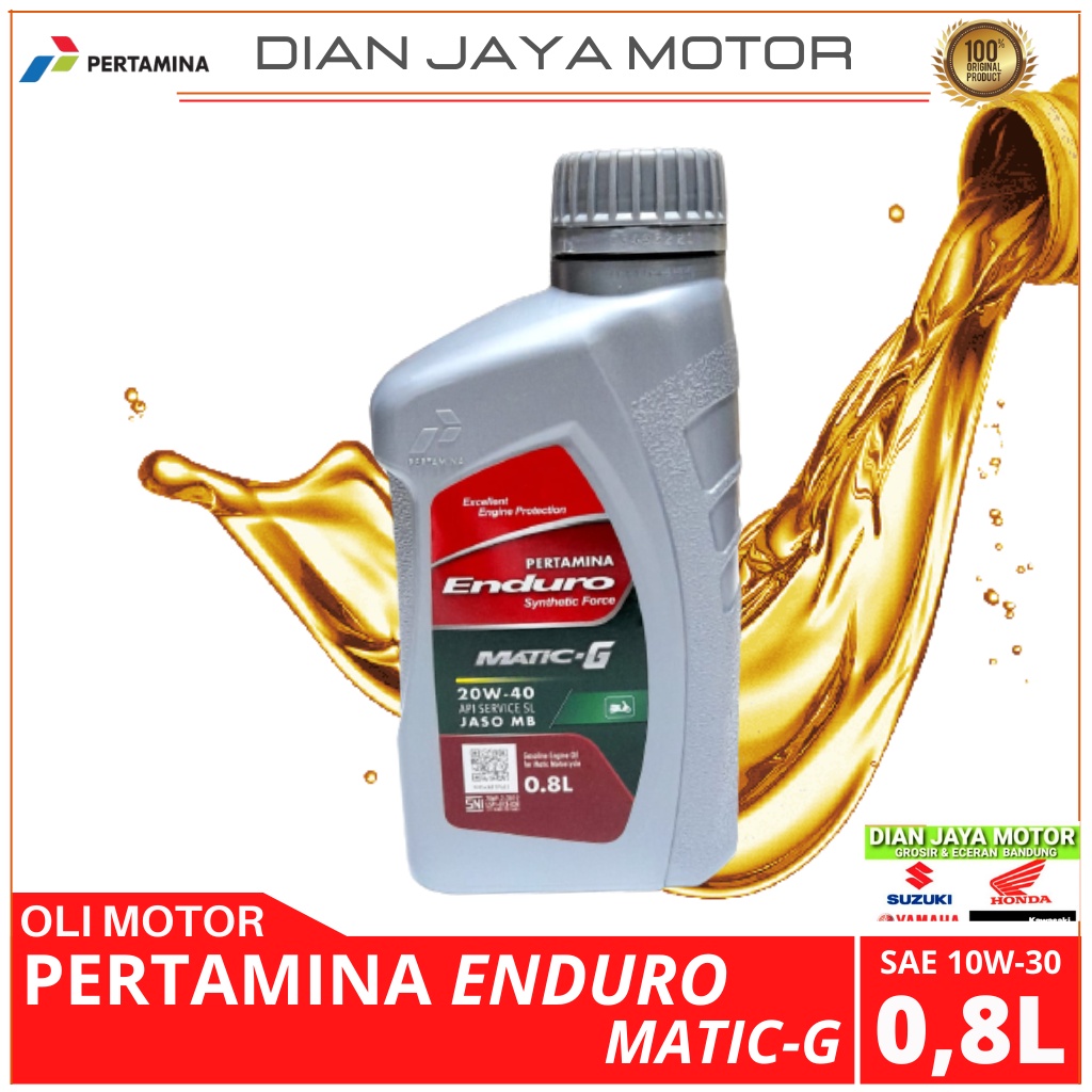 RK ENDURO MATIC G SAE 20W-40 OLI MESIN ENDURO MATIC-G 800 ML PERTAMINA ENDURO MATIC G