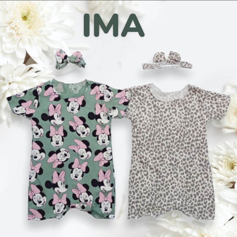 0 - 1,5thn IMA bodysuit BUKAAN BAWAH jumpsuit baby jumper bayi jumpsuit bayi dress bayi baju bayi