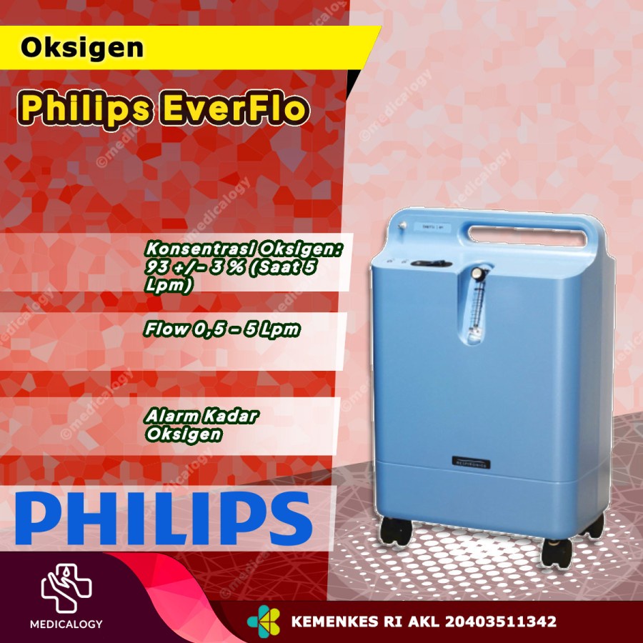 Philips EverFlo Oxygen Concentrator Alat Penghasil Oksigen