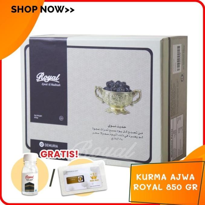 

EKSKLUSIF KURMA AJWA AL-MADINAH 850GR ROYAL PREMIUM BERGARANSI ASLI | RTH694GTR