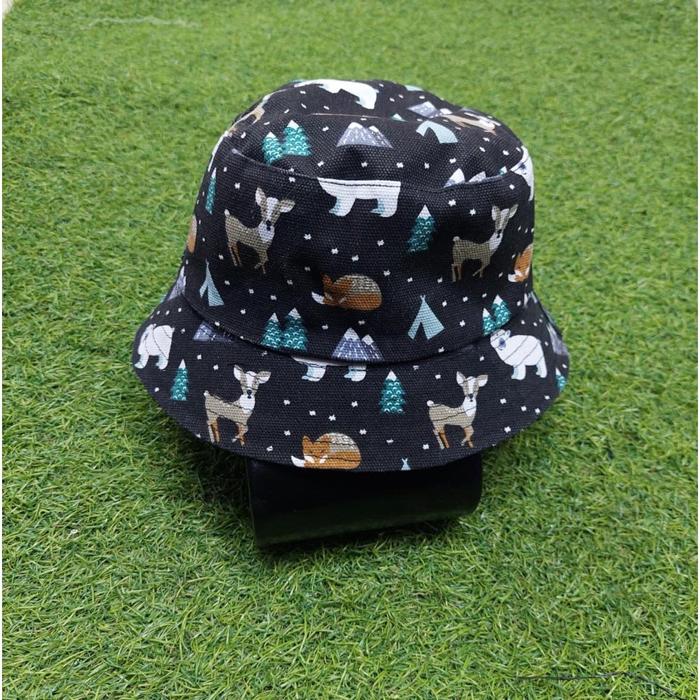 Topi bucket sablon / Topi Bucket Sablon kelapa Panta