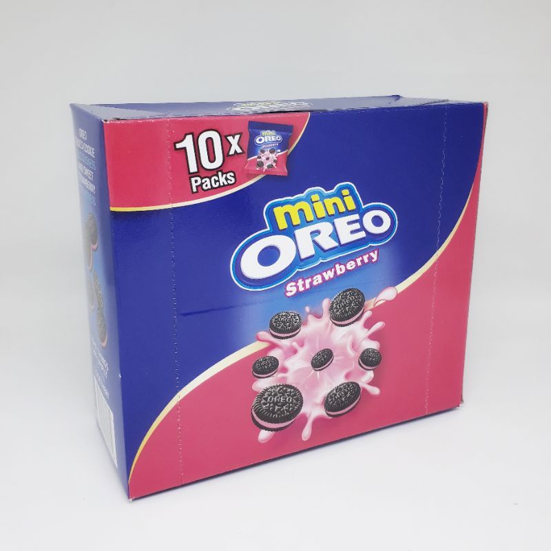 

Mini Oreo Strawberry 1 Box Isi 10 / Stroberi