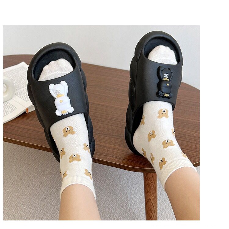 GROSIRTAS TG1642 Sendal Selop Jelly Wanita Import Sendal Rumah Wanita Slipper Motif Bear Besar