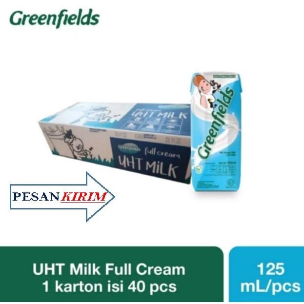 

GREENFIELDS UHT 125ML 1 Karton isi 40pcs(Chocomalt,Strwbrry/Fullcream) TERLARIS TERPERCAYA ORIGINAL