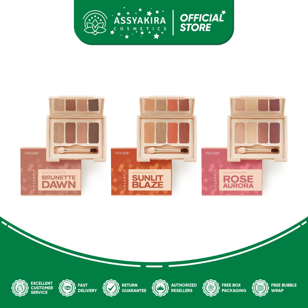 Wardah Colorfit Quad Eye Palette - Eyeshadow 4 in 1