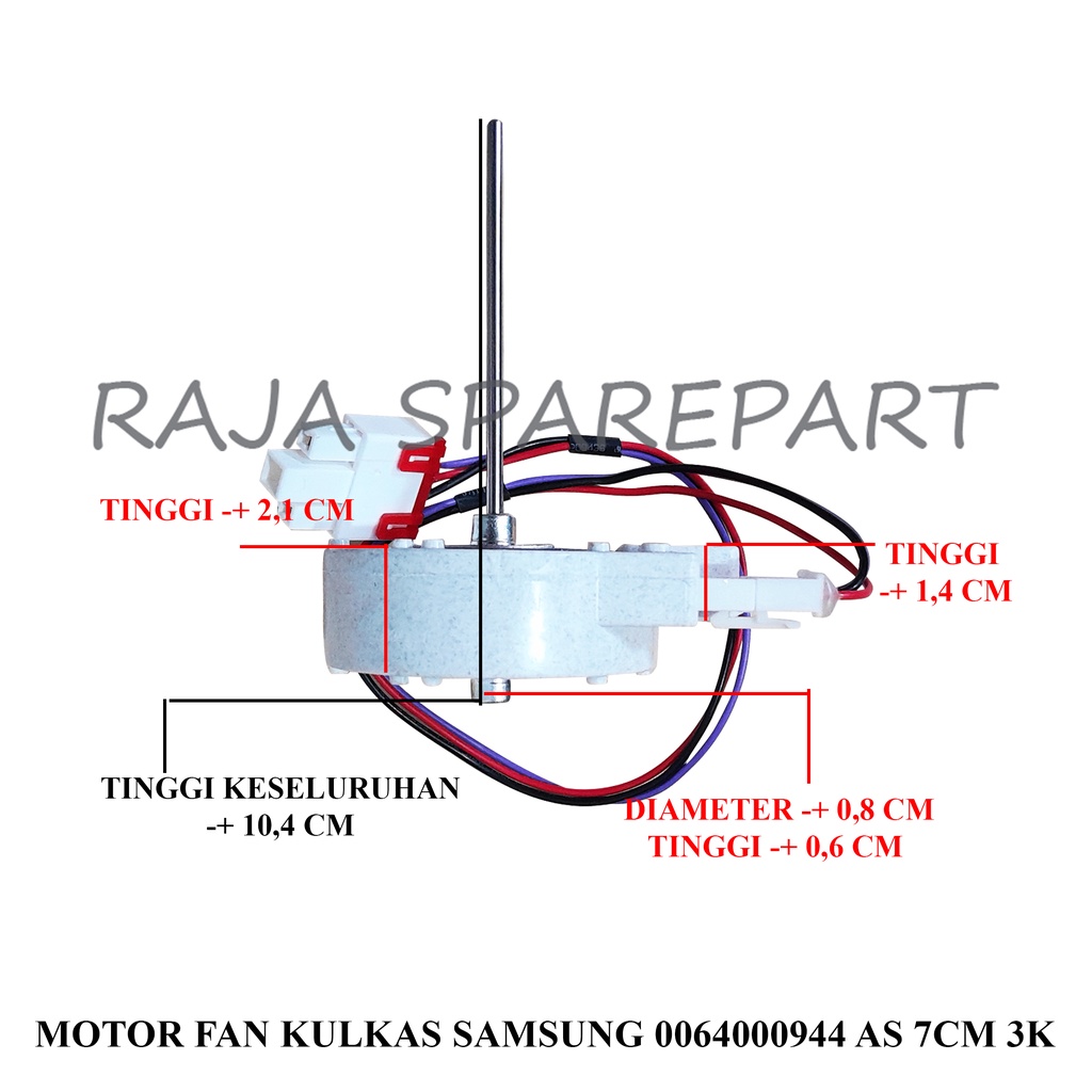 MOTOR FAN KULKAS SAMSUNG 0064000944 AS 7CM 3K