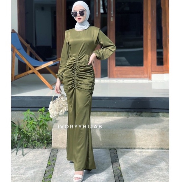 ivoryyhijab - blosom dress kondangan/bridesmaid/lamaran