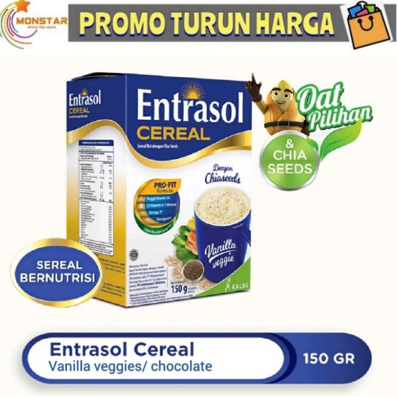 

➩Laris⁂ HJIRD Entrasol Quick Start cereal isi 5 sachet Entrasol Quickstart minuman sereal V84 ➩Terkini