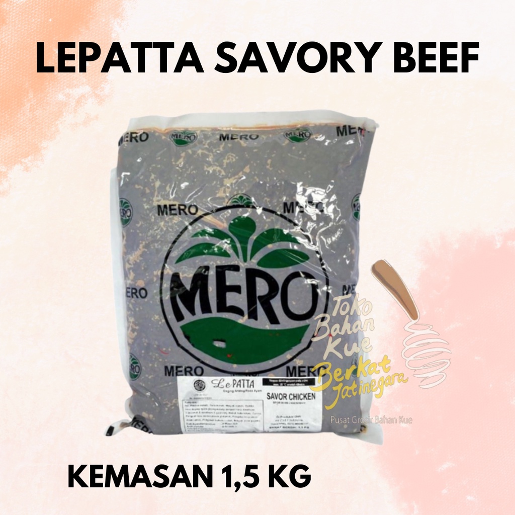 

LEPATTA SAVORY BEEF KEMASAN / ISIAN ROTI DAGING / #VEGAN_MEAT