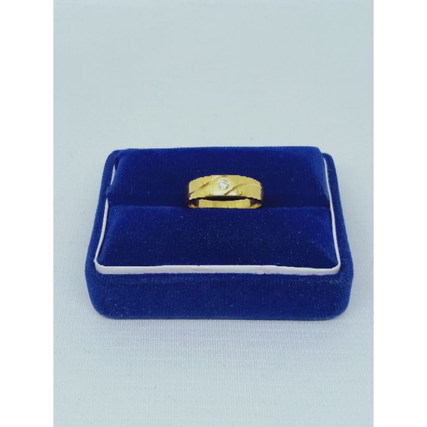 Cincin ring mp 1 +list / wedding ring / cincin perak asli silver 925 lapis emas/ cincin fashion pria &amp;wanita terbaru