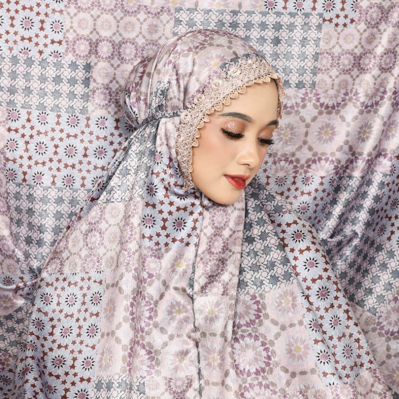 MUKENA HERMEY SILK PREMIUM 2IN1 MOROCCO SERIES