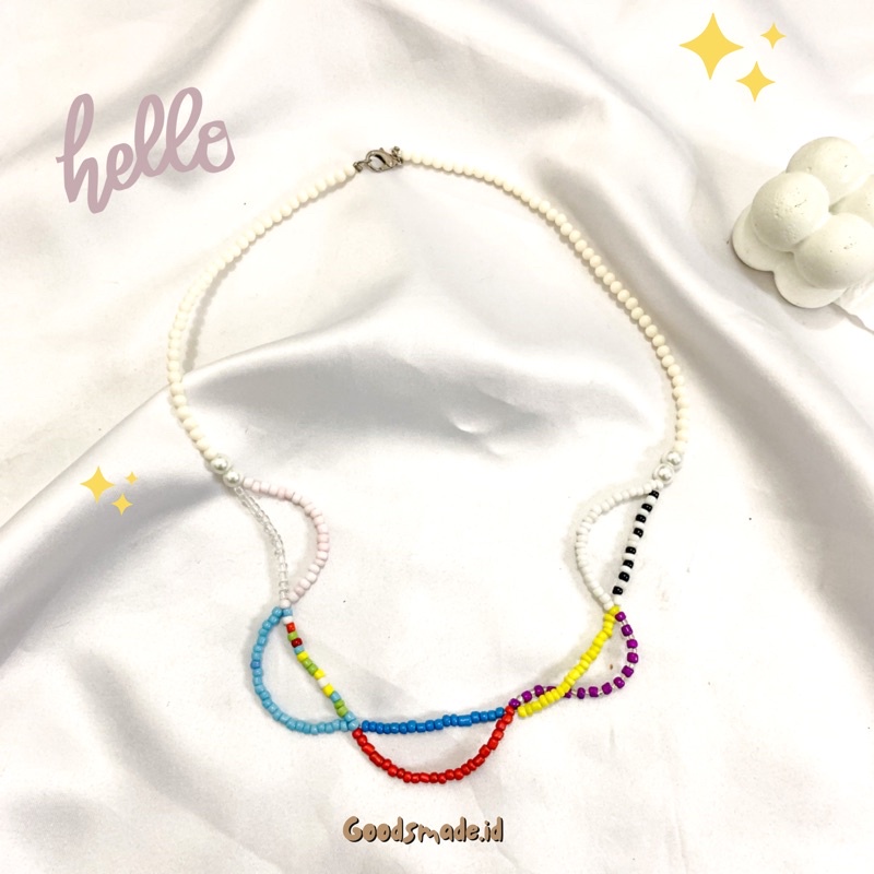 Kalung manik aesthetic ala korea / beads necklace