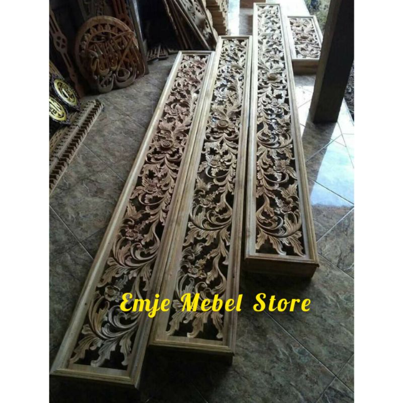 ukiran dinding jumbo loster jati ukir