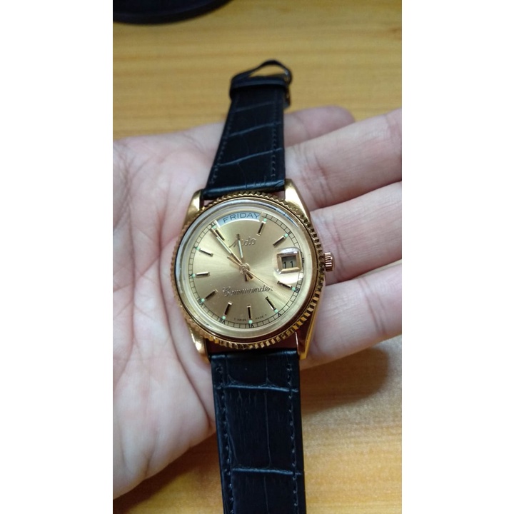 jam tangan vintage mido commander otomatis mulus normal jam pria