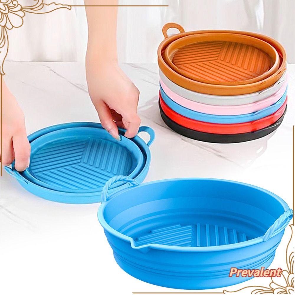 Preva Round Silicone Pot Pengganti Masak Pizza Plate AirFryer Aksesoris Baking Basket