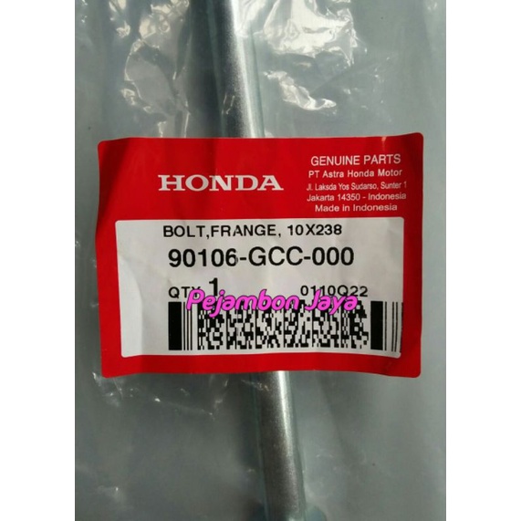 90106GCC000 BOLT FLANGE 10X238