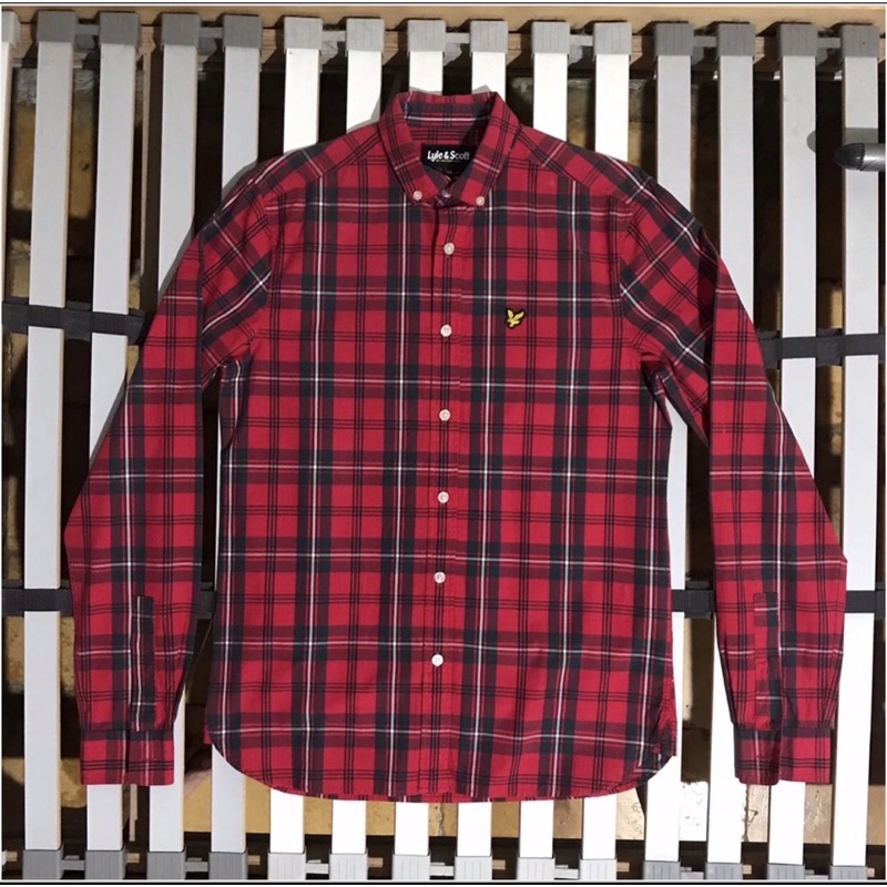 Lyle and Scott Red Tartan Long sleeve Shirt
