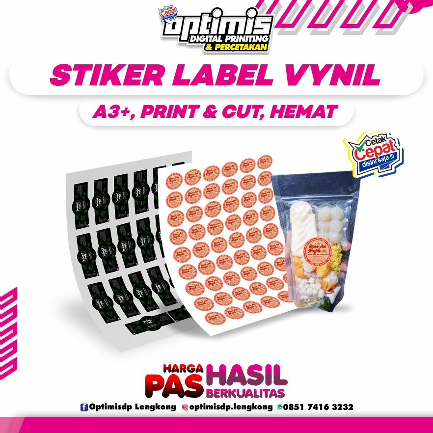 

Cetak Stiker Label Makanan Kuliner Bontak Chromo Kemasan Murah A3+ CUTTING POLA (OVAL, BULAT, KOTAK)