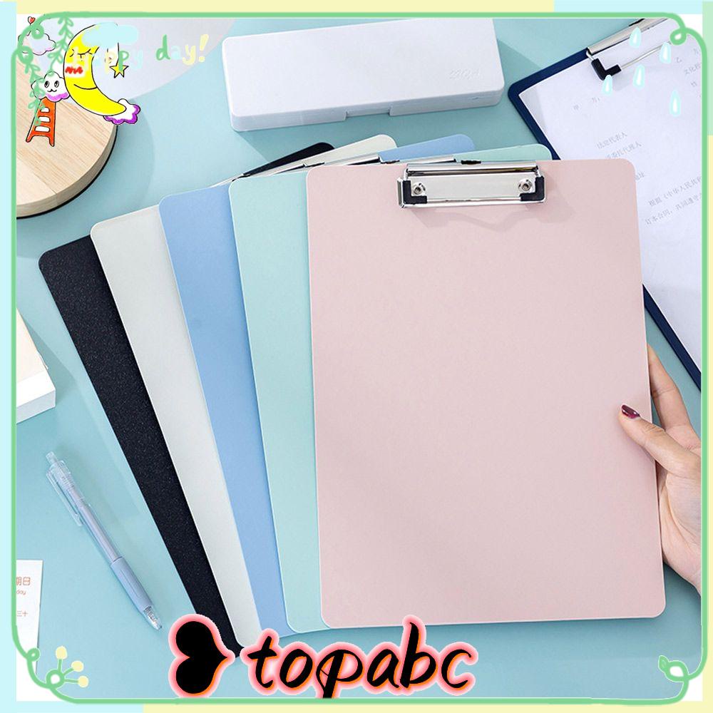 Papan Folder A4 TOP Menebal Kantor Perlengkapan Sekolah Menulis Klem Memo Pad Clip