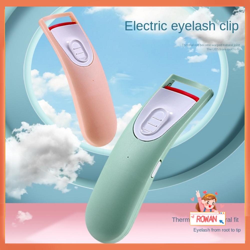 R-flower Electric Heated Eyelash Curler Hadiah Cepat Pengeriting Bulu Mata Alami Klip Pengeriting