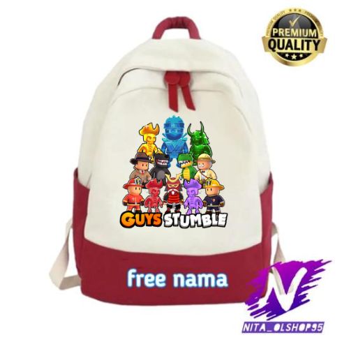 tas sekolah stumble guys tas ransel anak stumble guys