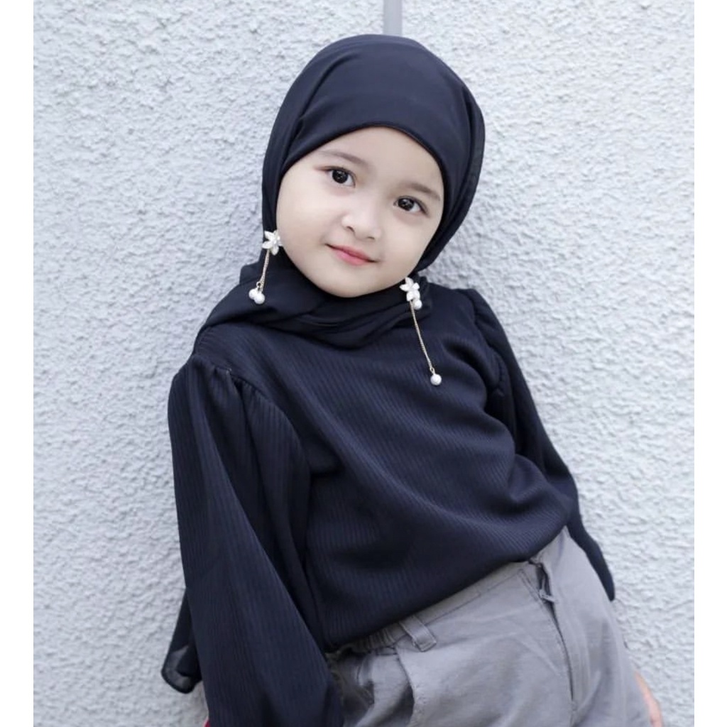 Pastan Anak- Pashmina Instan Anak Jersey PREMIUM TEBAL- PASHMINA JERSEY