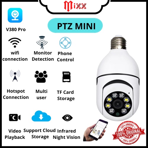 Ip Camera Wireless CCTV WIFI Full HD 1080p - Kamera Cctv Ip Wifi Hd 8MP 1080p Panoramic 360 Derajat Bentuk Lampu Bohlam    Aplikasi V380 Pro / Kamera Cctv Wifi Komunikasi 2 Arah HD 1080P 2MP Aplikasi Yiiot / Cctv Ip Cam Wireless 1080P Baby