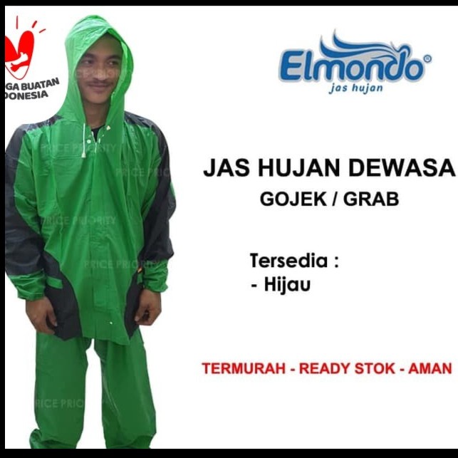 JAS HUJAN Setelan OJEK Jaket Celana ELMONDO 932 Promo TERMURAH