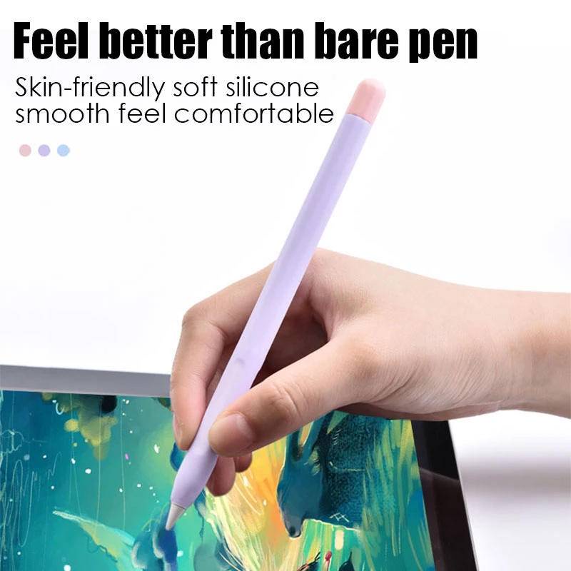 Untuk Apple Pencil 2case Pencil Case Tempat Pensil Tablet Touch Stylus Pen Cover Pelindung Pouch Soft Silicone Case Untuk Ipad Protect