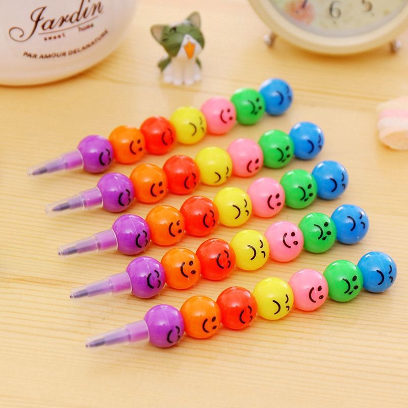 

Pensil warna set 7 warna karakter smile
