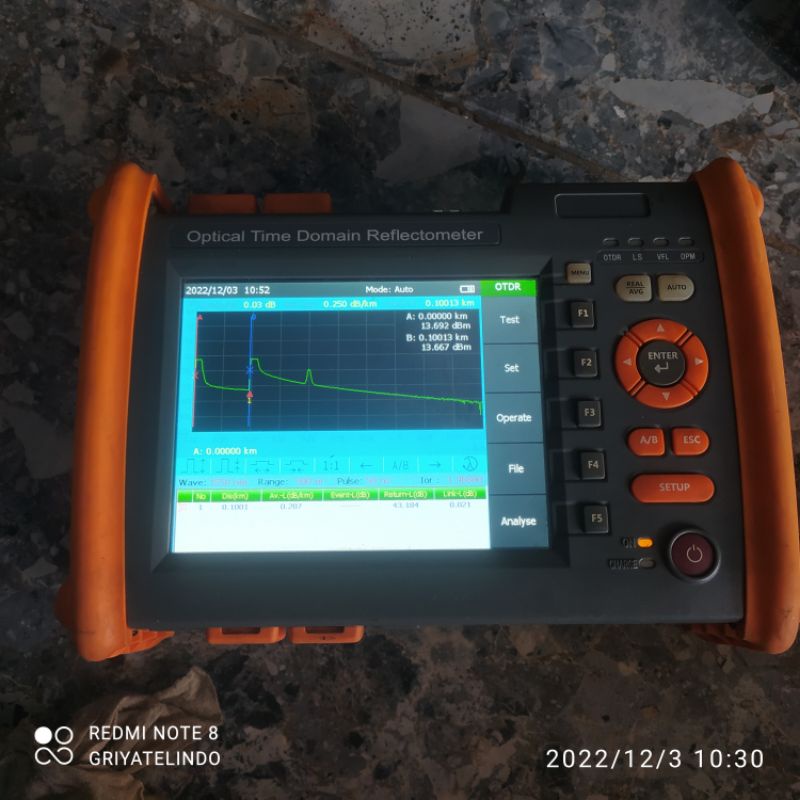 Otdr skycom TOT650 second