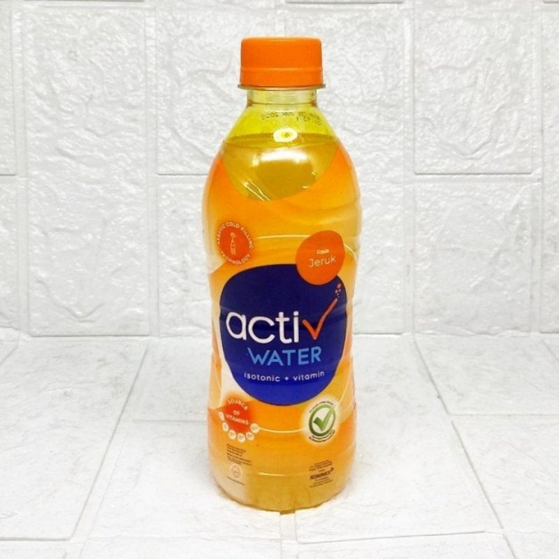 Jual ACTIV Water Isotonic Drink + Vitamin Orange Botol 380ml Shopee